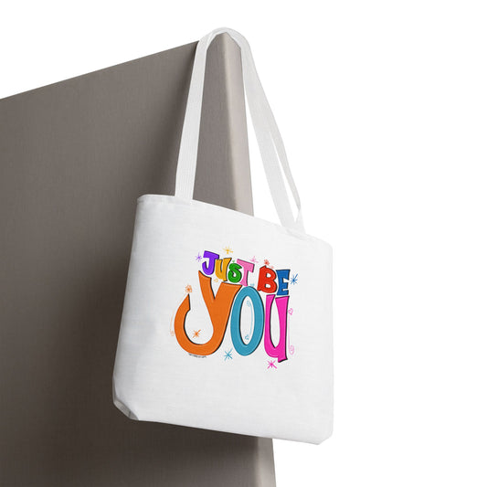 Just Be You Motivational Tote Bag, Eco-Friendly Shopping Bag, Inspirational Gift, Reusable Bag, Positive Message Accessory
