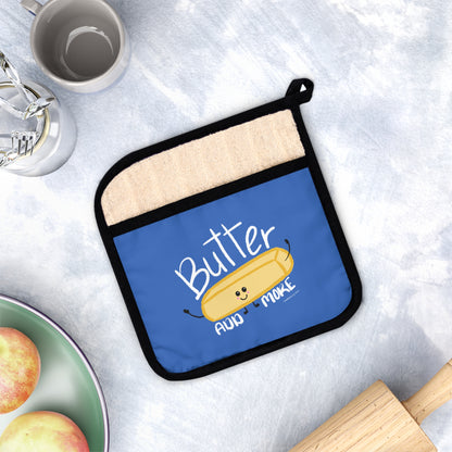 Butter Add More Pot Holder with Pocket | Kitchen Pot Holder | Cooking Pot Holder | FREE SHIPPING