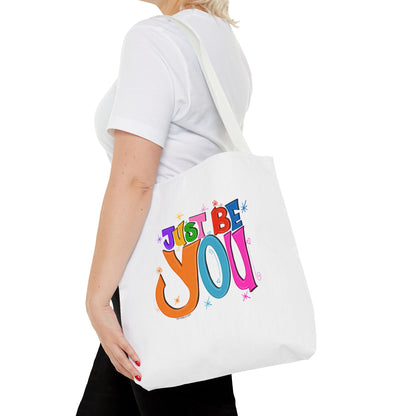 Just Be You Motivational Tote Bag, Eco-Friendly Shopping Bag, Inspirational Gift, Reusable Bag, Positive Message Accessory
