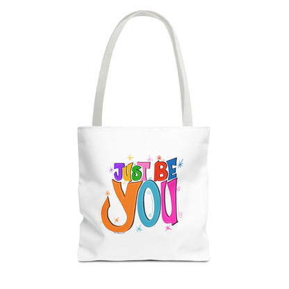 Just Be You Motivational Tote Bag, Eco-Friendly Shopping Bag, Inspirational Gift, Reusable Bag, Positive Message Accessory