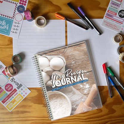 Printable Digital Recipe Journal | Dotted & Lined Downloadable Journal | GoodNotes, iPad, PDF