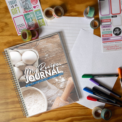 Printable Digital Recipe Journal | Dotted & Lined Downloadable Journal | GoodNotes, iPad, PDF